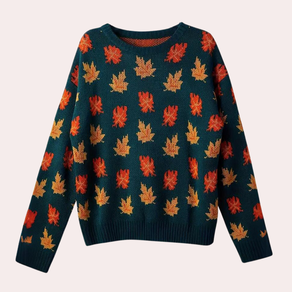 Edith | Women's Patterned Crewneck Sweater