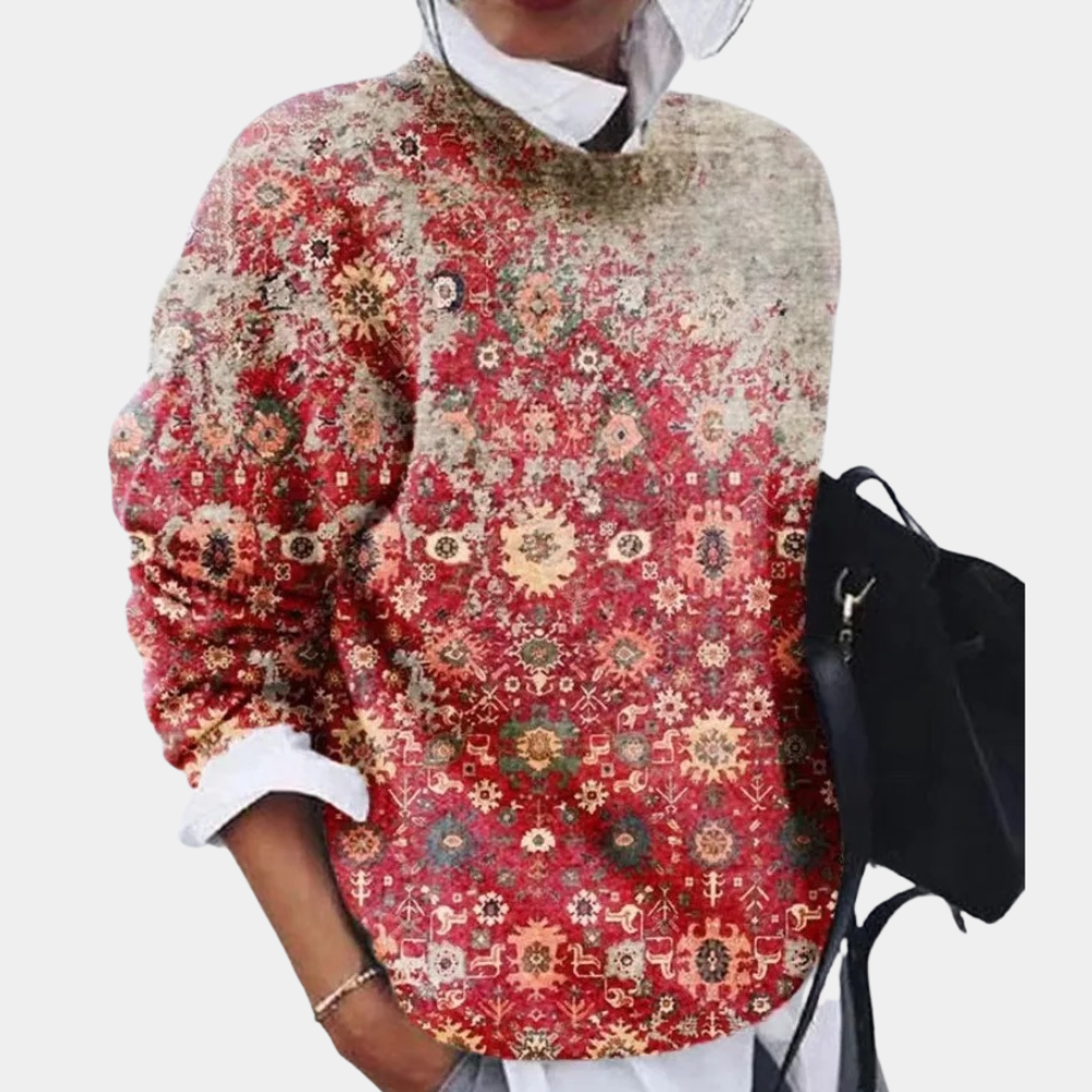 Alice | Women's Printed Crewneck Sweater