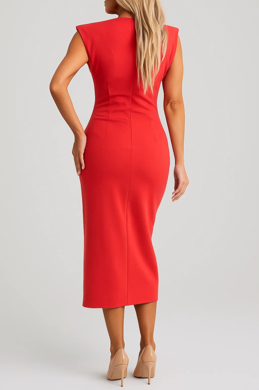 Ladies Dress | Elegant Fitted | Sleeveless