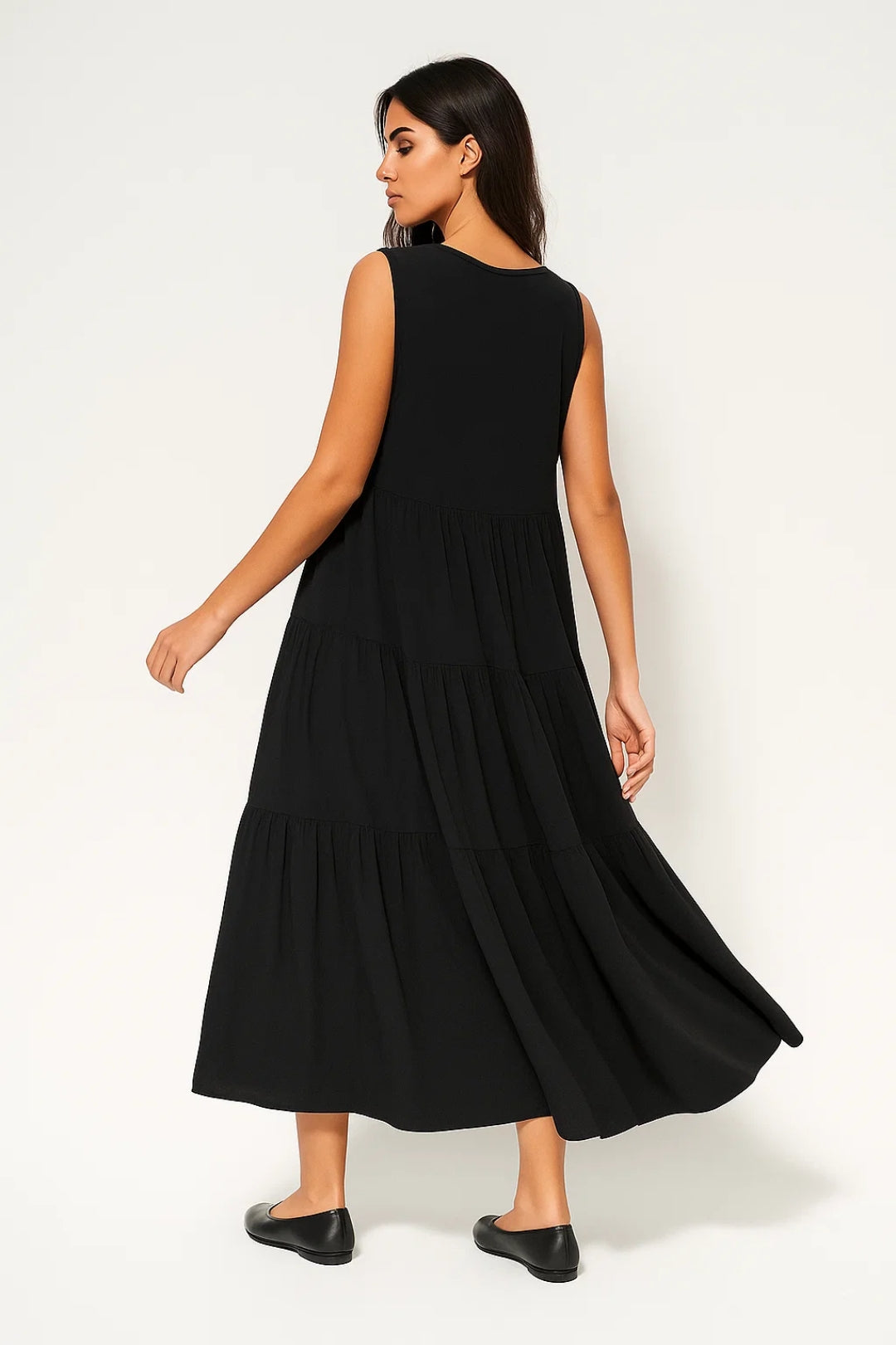 Ladies Dress | Elegant Midi | V-Neck